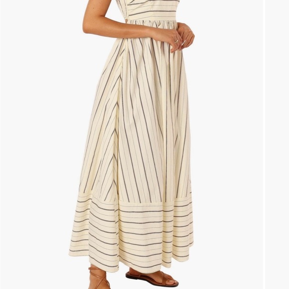 NWOT Petal & Pup Cream Thin Strap Maxi Dress - Picture 6 of 8